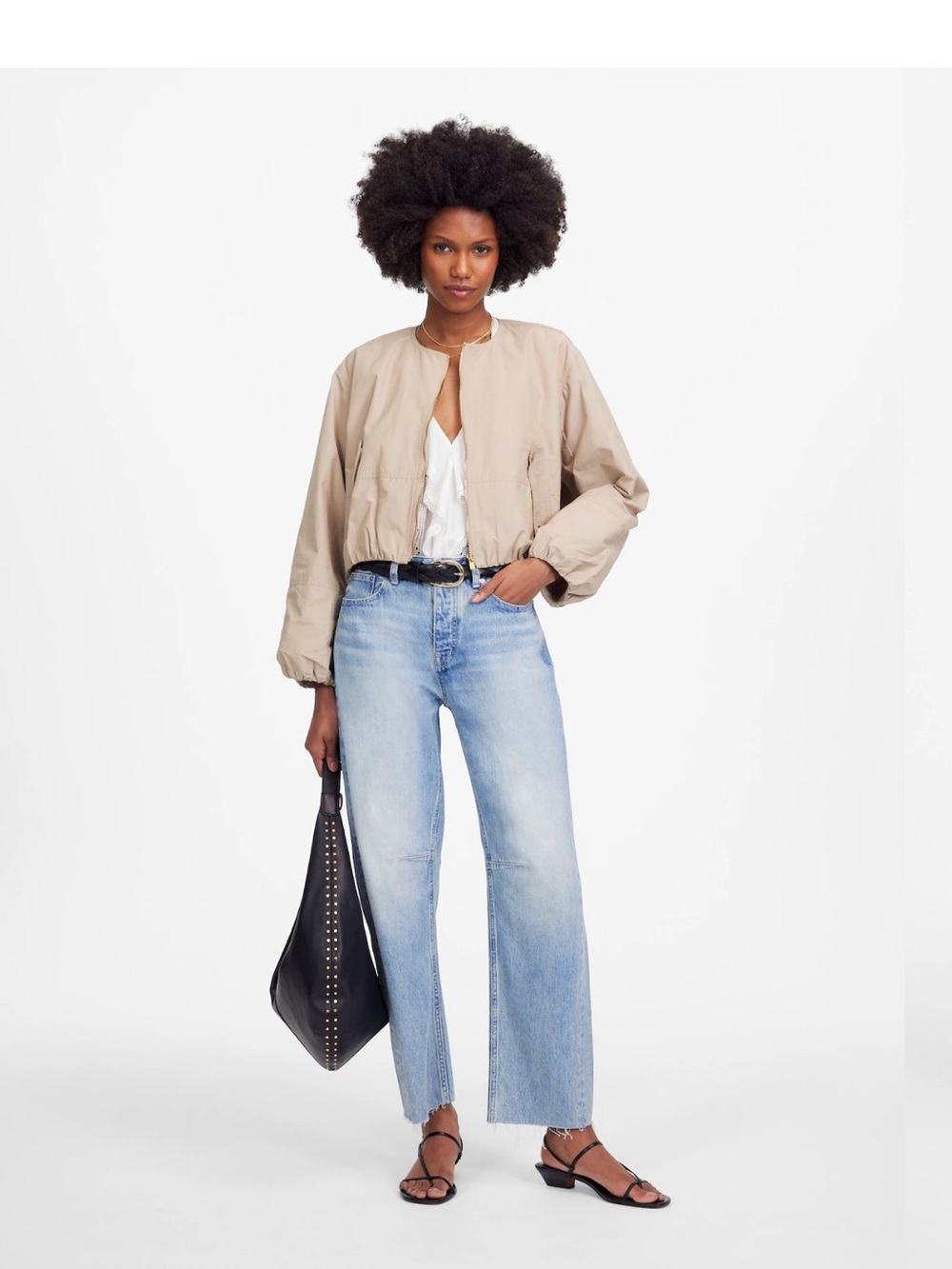 Madewell: The Darted Barrel-Leg Jean
